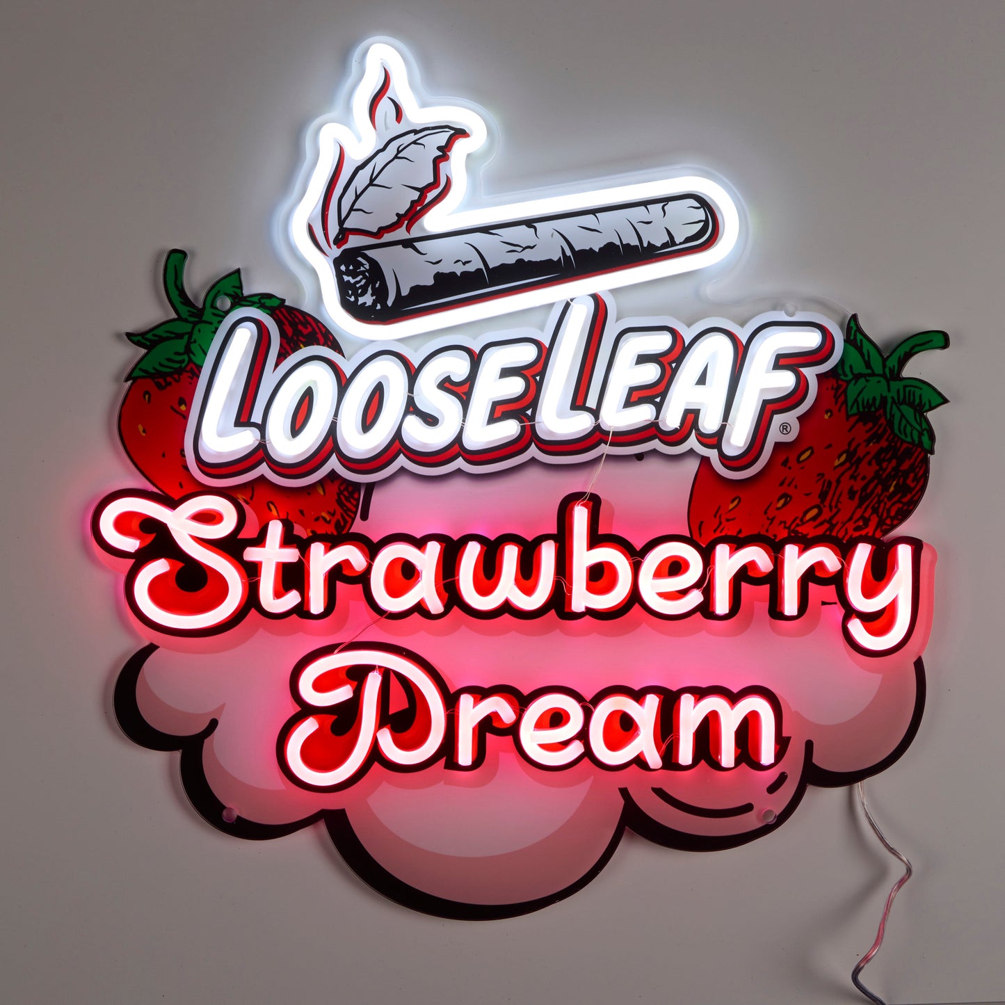 "Strawberry Dream" LooseLeaf Neon Sign (1 Count)